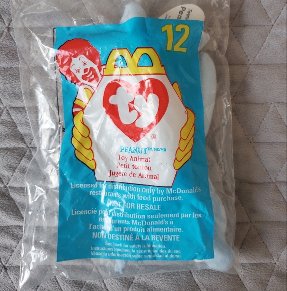 McDonald’s 1998 Ty Beanie Baby Peanut- Happy Meal Toys - Picture 1 of 2